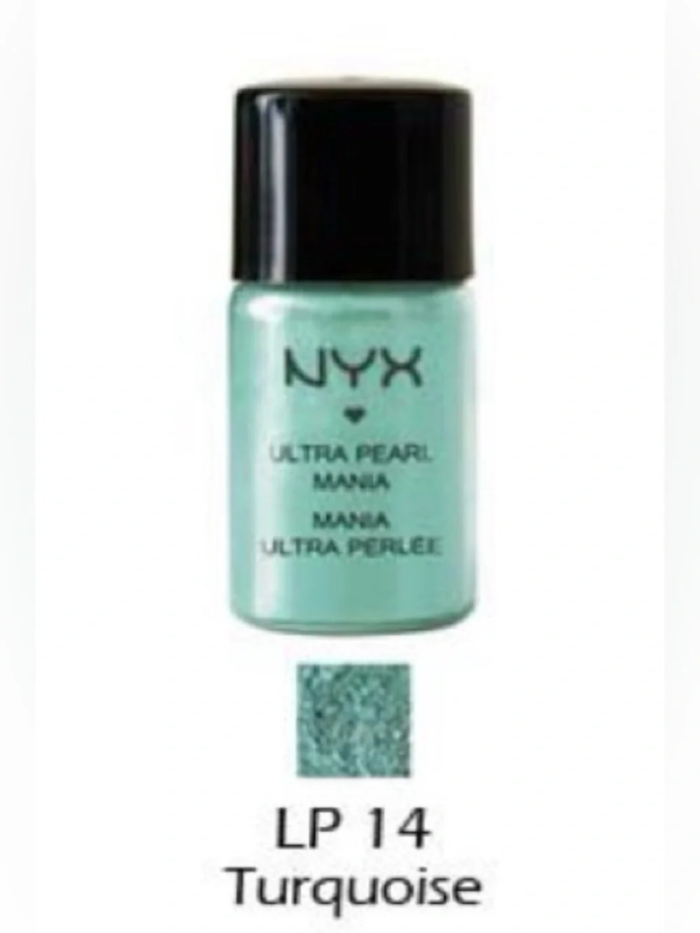 NWT NYX Ultra Pearl Mania Loose Powder Eye Shadow - Turquoise Pearl LP14